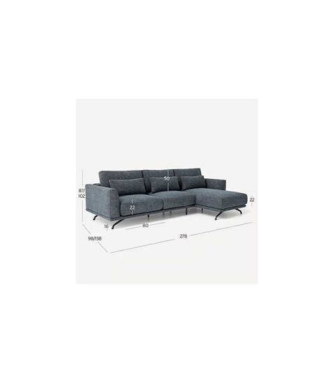 Kibuc Sof Koppola 3 Plazas Chaise Longue Dch.  Sof S